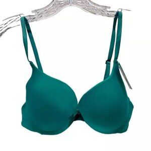 Simply Basic Women's 34A Gem Green Padded Underwired Support Everyday Wear NWT